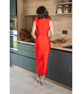 Robe bandage ROSALÍA DEL FUEGO rouge