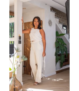 Top LETIZIA Beige clair