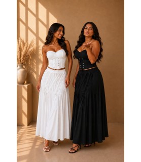 Ensemble jupe ZALYA Blanc