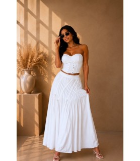 Ensemble jupe ZALYA Blanc